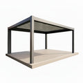 Outdoor Waterproof Pergola Aluminium Motorized Louvered Pergola Canopy Exterior Gazebo Bioclimatic Pergolas Shading Gazebo
